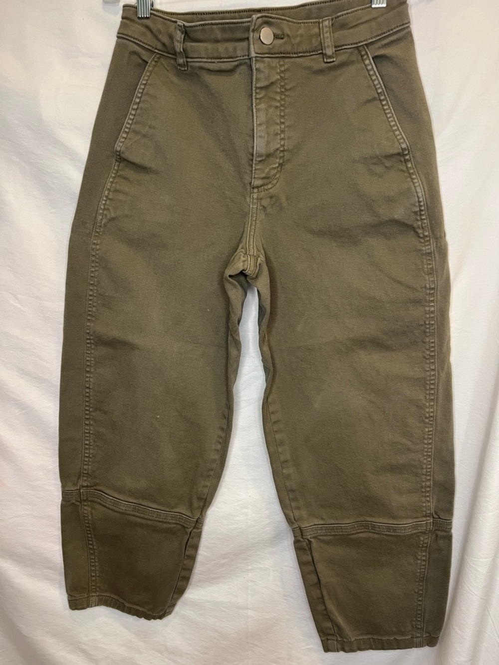 Everlane Olive Green Barrel Utility Pants